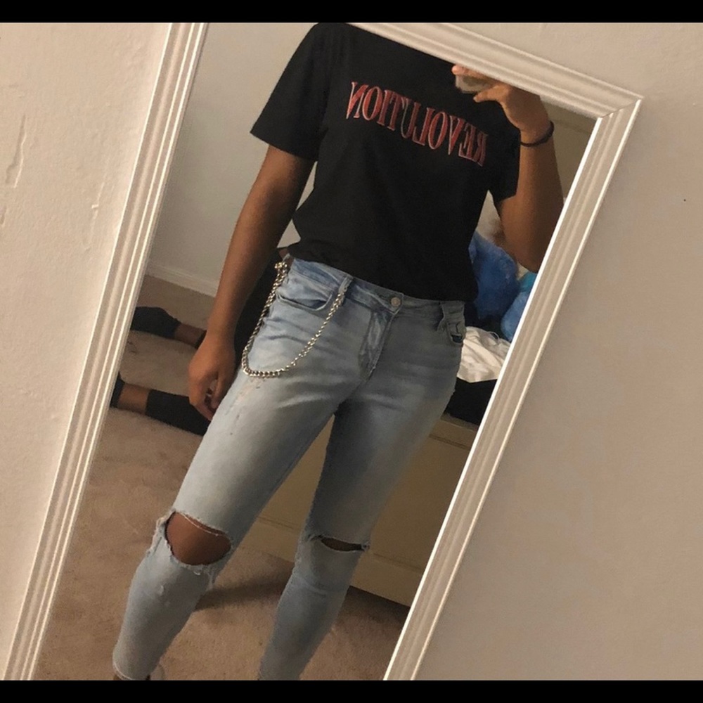 Black short sleeve “REVOLUTION” t-shirt
